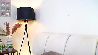 Pafo plays with a vibrator in her pussy and fuck machine in anal