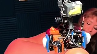 Blonde tight pussy babe solo toy fun in glamour masturbation