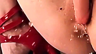 Beautiful Horny Slut with a Perfect Body Gets Massive Multiple Squirting Orgasm with Dildo