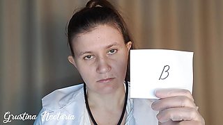 Toxic Russian doctor tried to dominate during the medical examination, but fucked her in a mouth