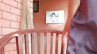Cute asian girl squirt and masturbate outdoor