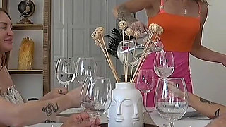 Anal Orgy at the Dinner Table at the Villa