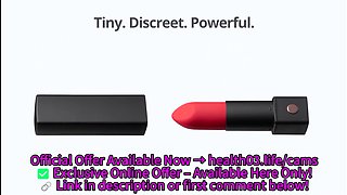 Woman's cumshot from lipstick massager