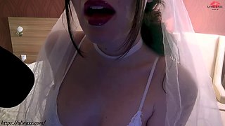 Horny bride wants to ride your dick on her wedding night ROLE-ASMR