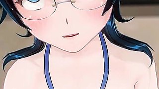 Student Cums in the Toilet with Ahegao