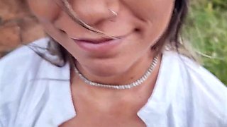 Pregnant latina mom with huge tits is so horny she begs me to fuck her