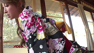 Kinky Japanese girl sucks cock sloppily craving intense passion session