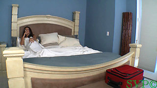 Stepmom with Big Tits and Sexy Ass Has to Share a Room with Her Stepson