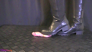Say Goodbye to Your Cock - in Riding Boots - Cock Balls Crush Trample, Shoejob, Bootjob, CBT, Ballbusting, Trampling, Stomping