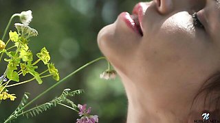 Aesthetic chick Sirena Milano sensually stimulates her shaved pussy