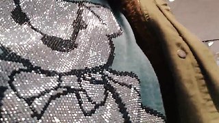 Nicoletta Talks Dirty to You and Shows You Her Perfect Ass in a Clothing Store Come and Masturbate on Her Ass
