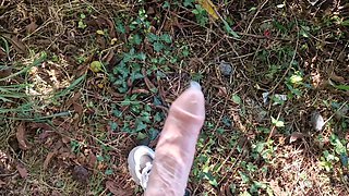 Pegging in the Bushes in Nature Near the Railway and Pegging in a Utility Room Next to the Road Where People Walk.