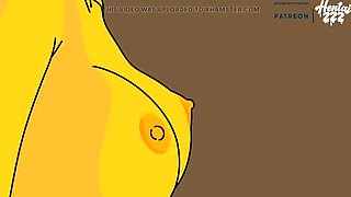 Marge Takes Big Dick Doggy Style - Anal Creampie in HD