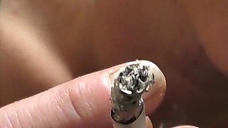 Smoke and Blowjob with Cumshot on Mouth