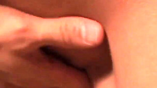 Hairy and wet pussy with splashes of semen