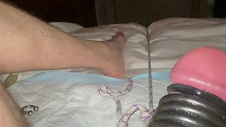 Hard workout for balls and cock 1