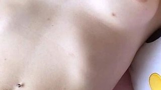 Beauty small tit amateur teen masturbating her shaved pussy