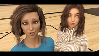 3d anime, hentai threesome, japanese movie