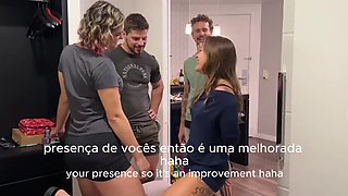 Perv couple enjoys swinger group fuck with other couple