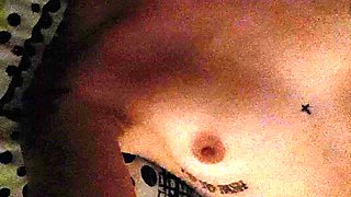 Small titted brunette amateur anal nailed at home