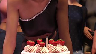 Midnight Paradise by Lewdlab - Deepthroat on the Kitchen Isle 29
