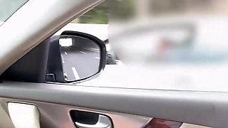 Squirting's and Golden Shower on the Road in My Car