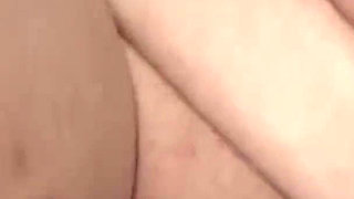 Cute BBW is pleasing older guy's cock with her huge boobs