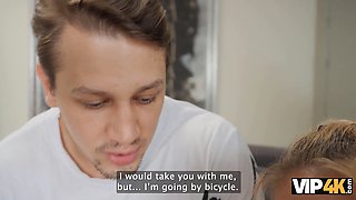 Malusha & Moonlmp get wild with a Russian babe on the couch