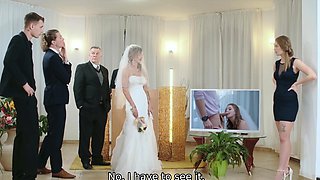 Wedding guests are shocked with a XXX video of the bride