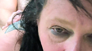 Finger Sucking Whore Gagg by Cock Dirty Fucked Rough