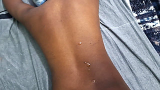 Oil massage ass-  lover soothula oil vittu massage