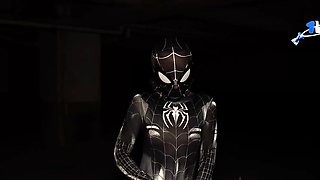 Wow! Venom's Cosplay Masturbation in an Abandoned House