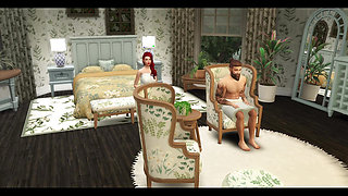 The Blissful Simmers_Hot couple enjoy teasing and dominance before fucking on bed