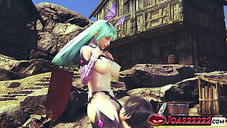 Morrigan Aensland's Sensual Secrets: Rule34 3D Hentai Animation - Big Boobs Massage, Intimate Pussy Lick, and Intense Fingering