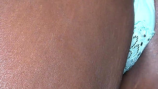 Black Whore Takes a Big White Cock in the Ass and She Loves It Until I Cum Inside