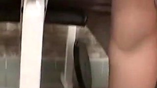 Sexy Brunette Distracts a Guy From His Gym Exercises and Gets Fucked Like a Slut