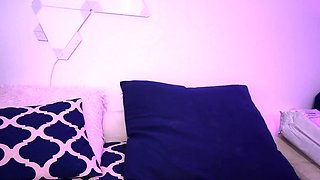 Natural redhead with real big boobs Scarlette masturbates