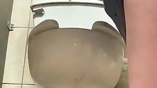 Horny Big Ass MILF Using Public Toilets