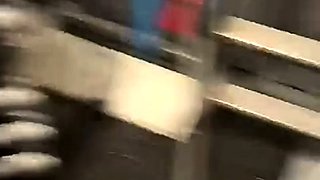 Big tit blonde gives blowjob to big cock