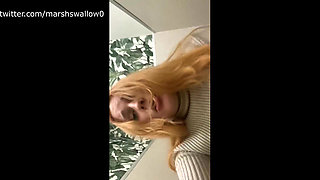 Real Public Masturbation in the Toilet