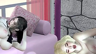 Cheating Digital Diva of the Night Shift - 3D Animation Hentai