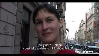 Hot Brunette Julie Gives Blowjob in Public Toilet - Amateur Sex & Cum in Mouth