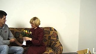 Skinny German granny fucking