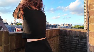 Sex on Balcony with Ex-girlfriend