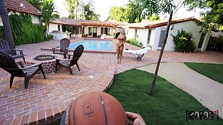 Tiny Red Bikini Babe POV porn