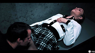 Sex Escape Room - Redhead gets Used like a Doll in Time Stop Freeze Fetish Porn