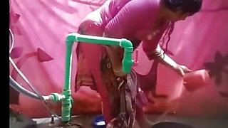 Desi Bhabhi take bathing time