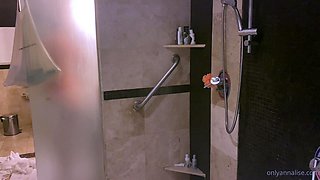 Roommate Nadia after shower HIdden Cam