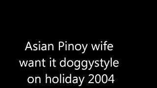 asiatische Pinoy-Frau will es im Urlaub Doggystyle
