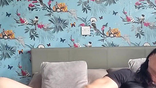 Bouncing on Big Cock Dildo Until I Squirt and Shake with Real Moaning Orgasm